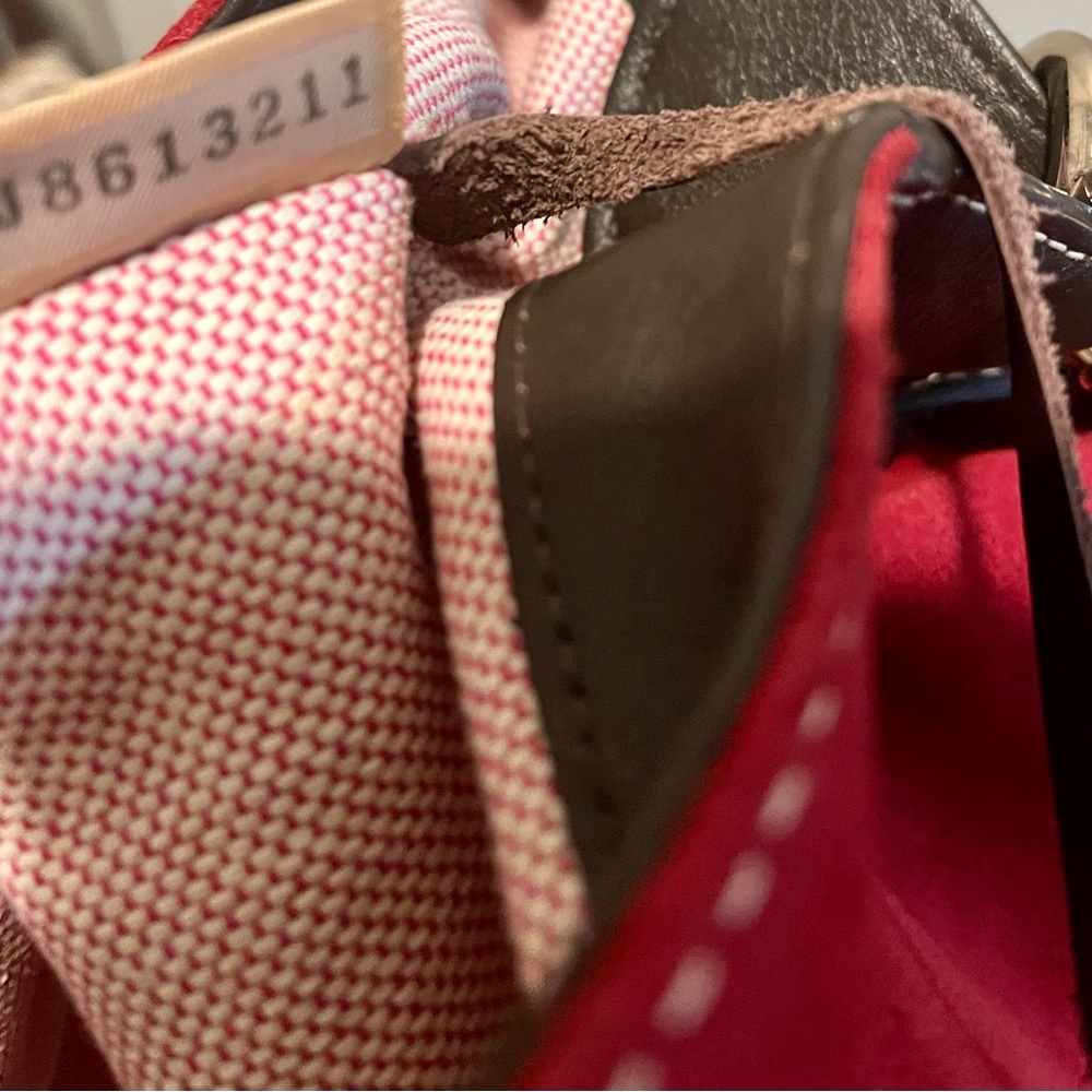 Dooney & Bourke red suede bag - Picture 8 of 16